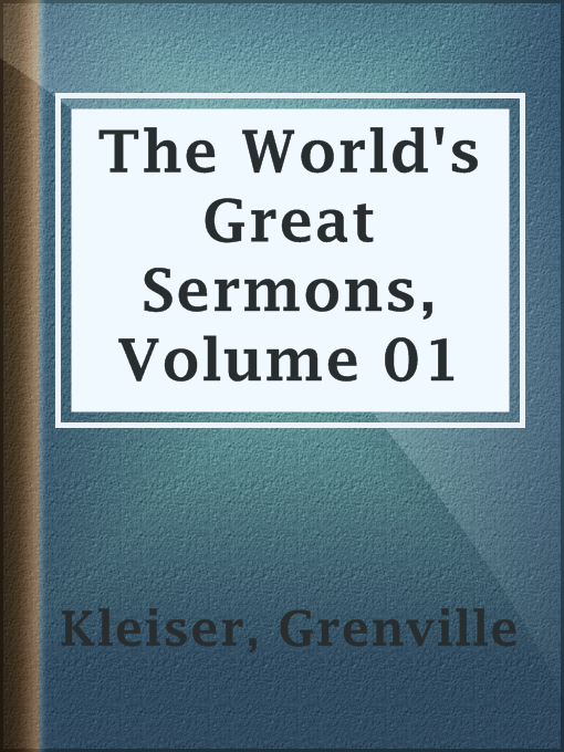 Cover image for The World's Great Sermons, Volume 01